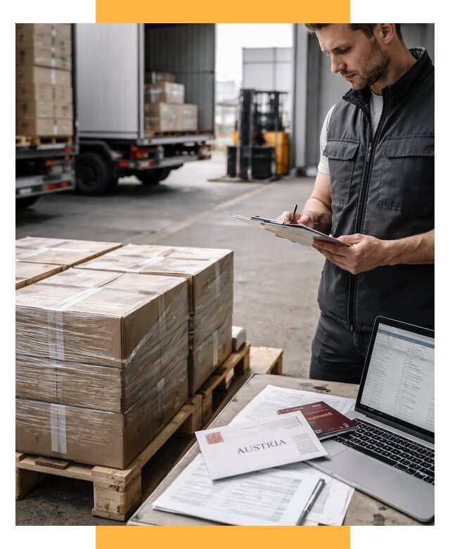 Доставка в Австрию от 66196 р. Логистика и экспорт СетСервис-Ксв