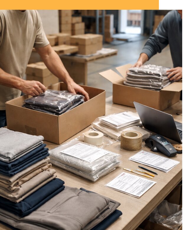 Перевозка одежды по миру от 7638 руб. с таможенным оформлением